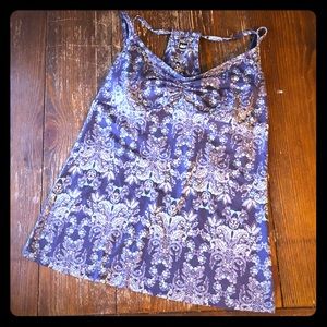 EUC REI Tank Top Purple Mint Floral Sz 6/Sm